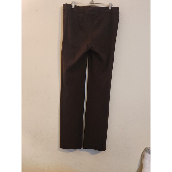 Chico's Size 1(8) Short Dark Brown Rayon/Nylon Straight Legs Button Slacks/pants - Picture 3 of 10